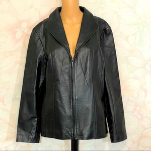 EAST 5TH Genuine Leather Zip Up Jacket L